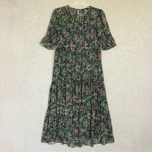 Tommy Hilfiger Dress Womens 4 Midi Maxi Blue Green Pink Floral Sheer Boho READ